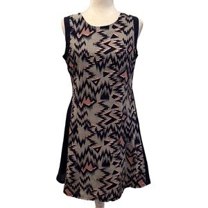 Kling Fit and Flare Printed Panel Dress